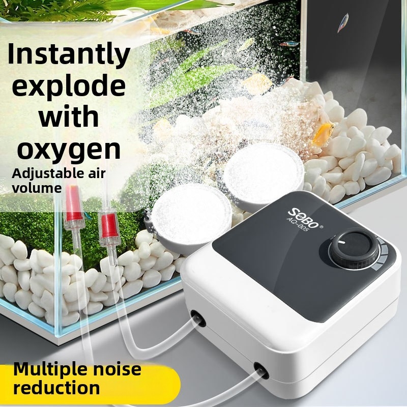 Air Stone Diffuser - Ultra Quiet Aquarium Oxygen Pump –