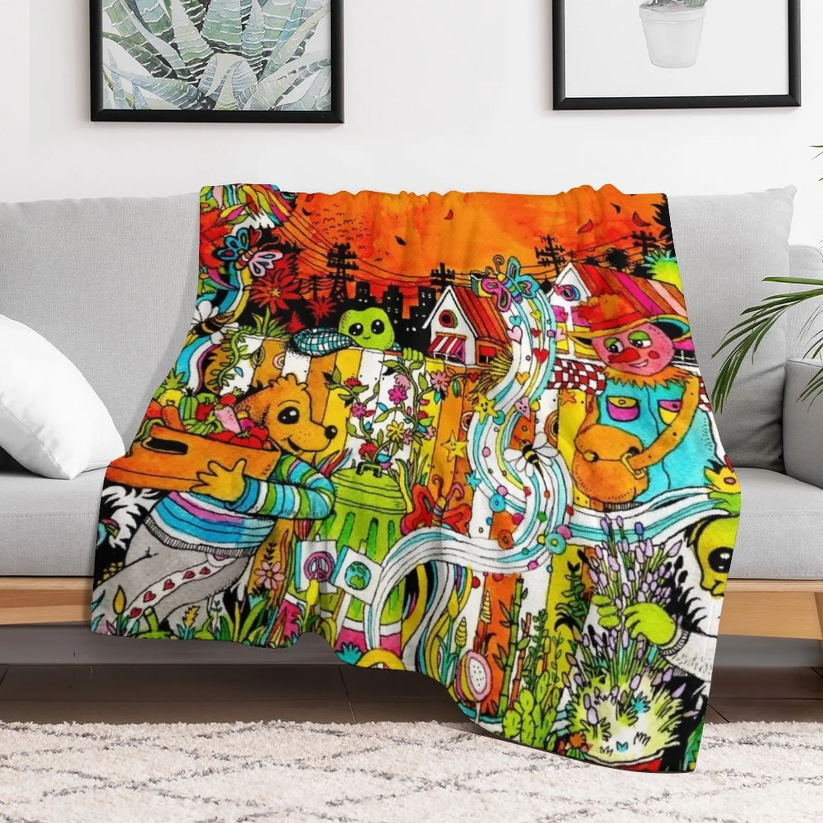 Urban Farm Time Throw Blanket  - Urban Farming Home review and price